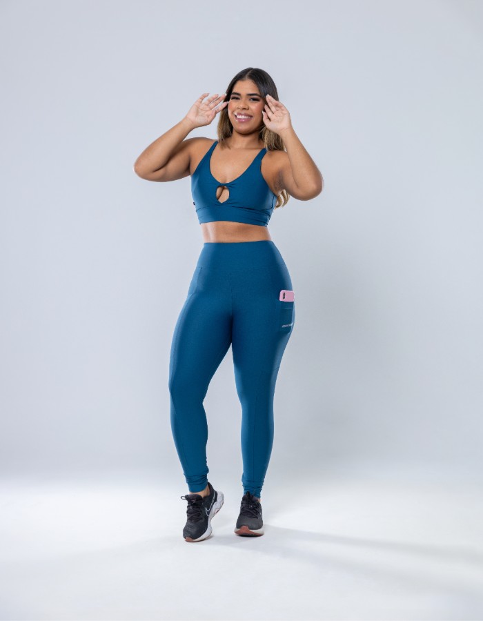 CALÇA COM BOLSO POLIAMIDA