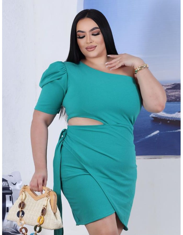 Vestido c/ ombro só 