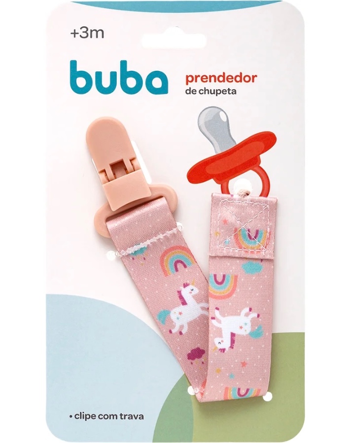 PRENDEDOR DE CHUPETA MAGIC UNICORNIO ZOO BUBA 