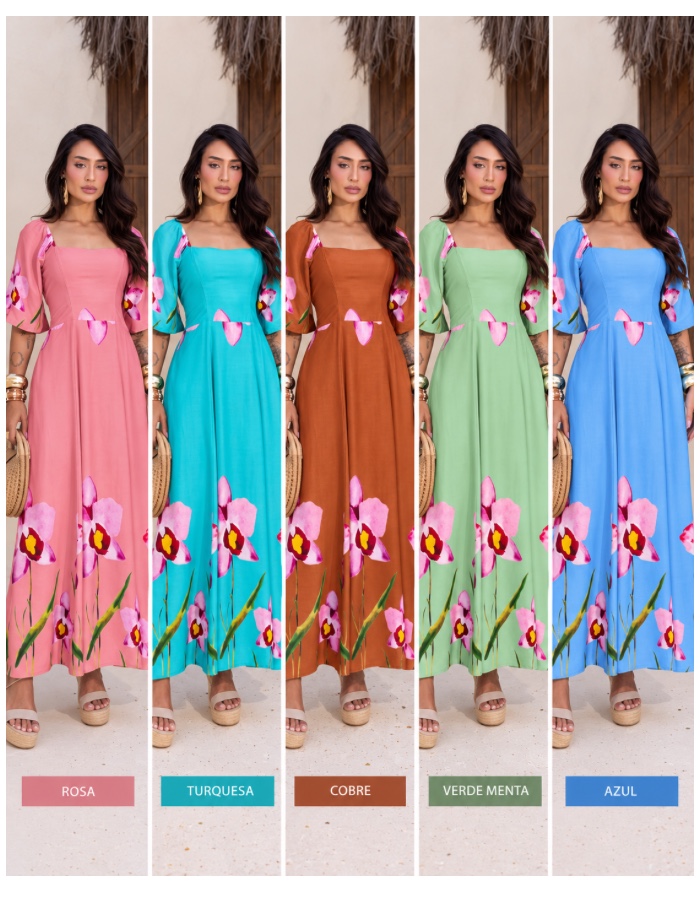 Vestido Longo Lavínia 