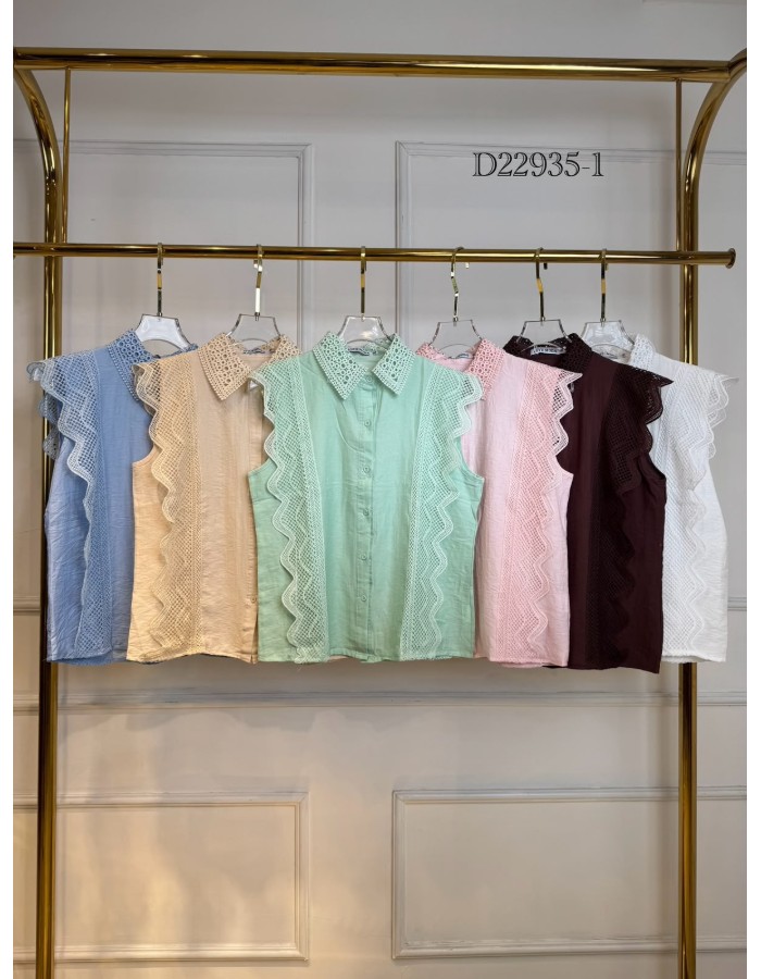 BLUSA C/ GOLA E DETALHE GRIPI