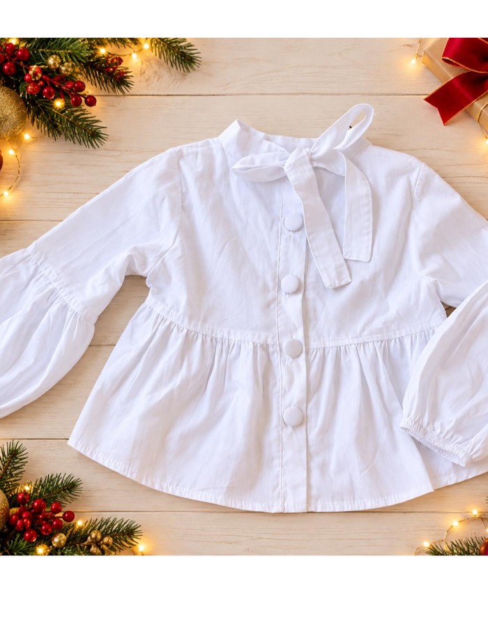 BLUSA TECIDO CHIC MANGA LONGA 