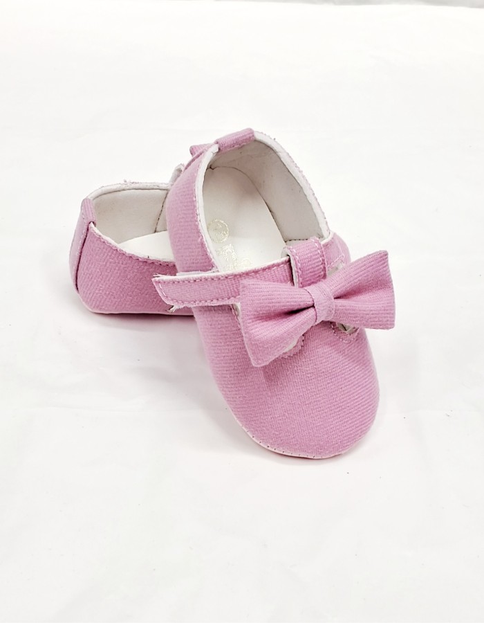 SAPATILHA ROSA BEBÊ EMANUEL