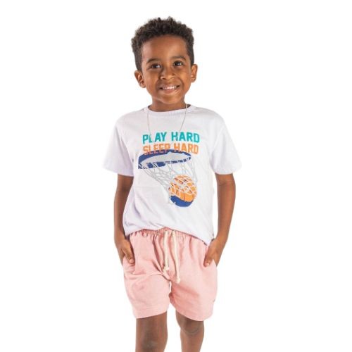 SHORT DE LINHO INFANTIL MASCULINO