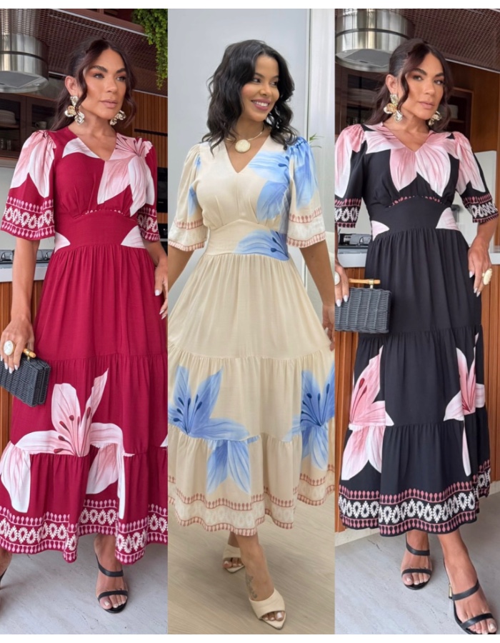 Vestido mídi Ágata 