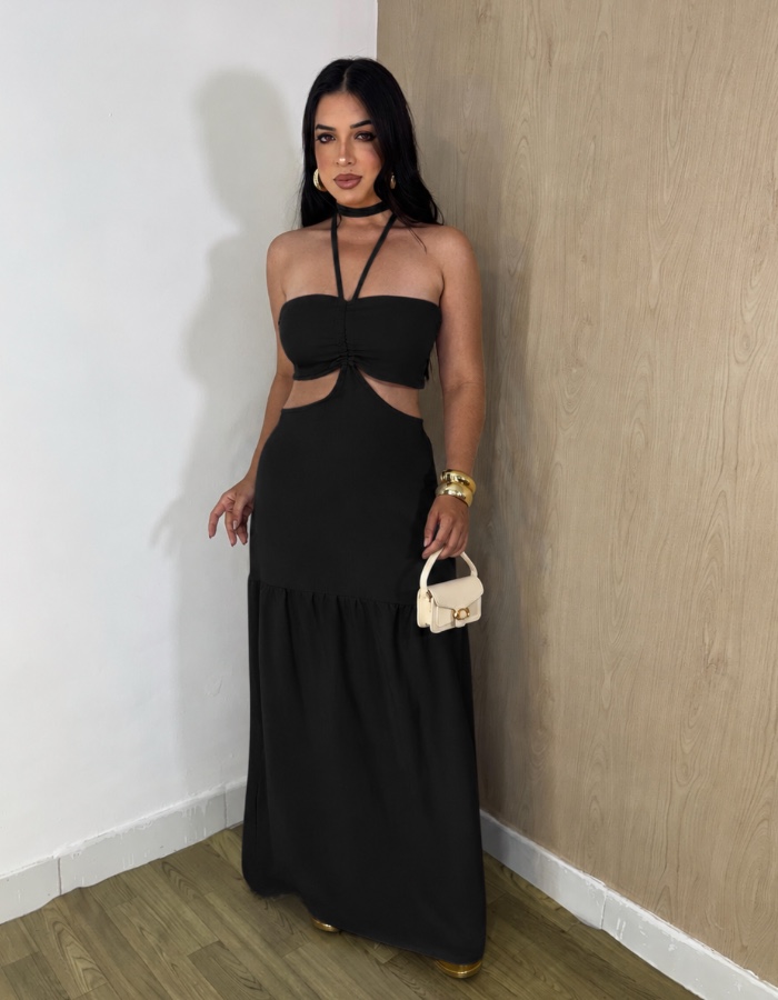 VESTIDO BRUNA - COR: PRETO