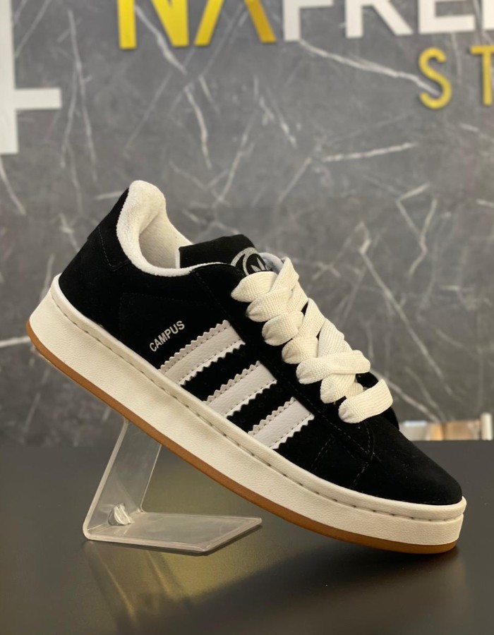 ADIDAS CAMPUS PRETO E BRANCO