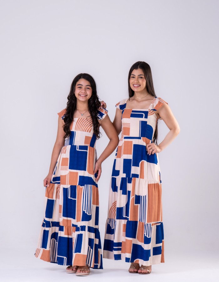 VESTIDO LONGO BABADINHO OMBRO (VISCOLINHO)