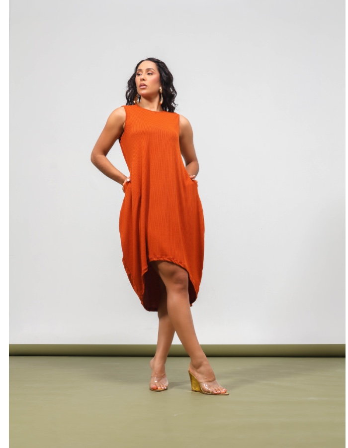 VESTIDO MULLET COM BOLSO SLIM