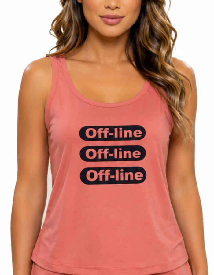 APENAS BLUSA REGATA-OFF LINE 