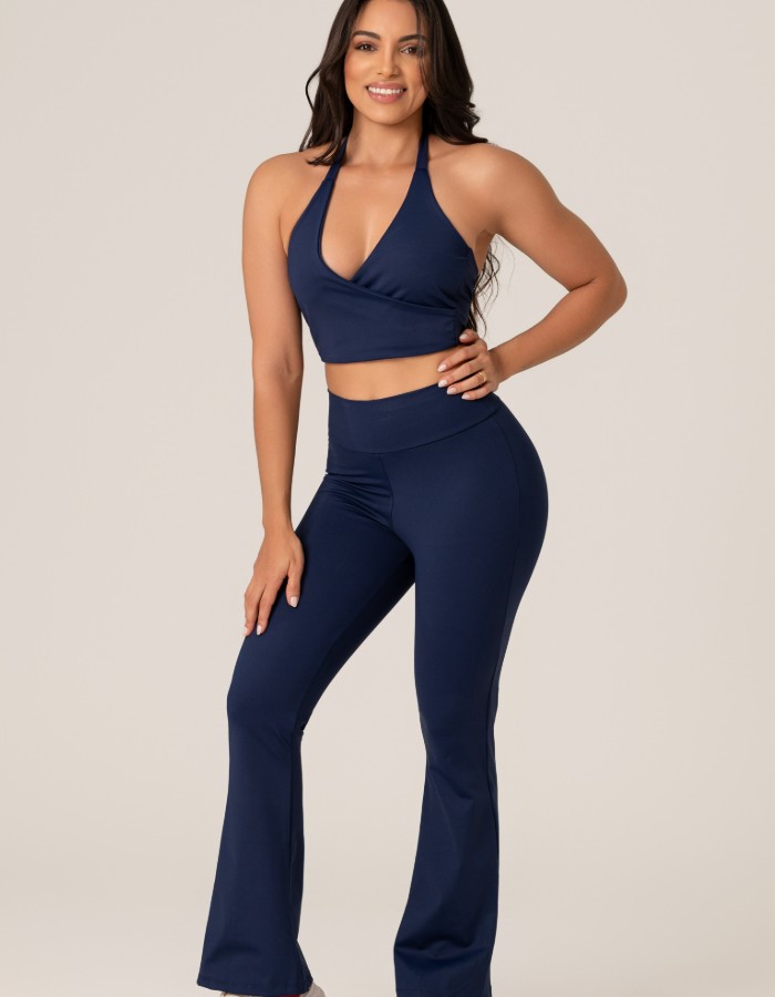 Conjunto Maré / Atlântico (calça Flare / crooped)