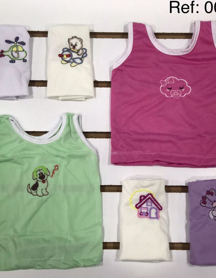 KIT CAMISETA BORDADA SIMPLES MANUKA