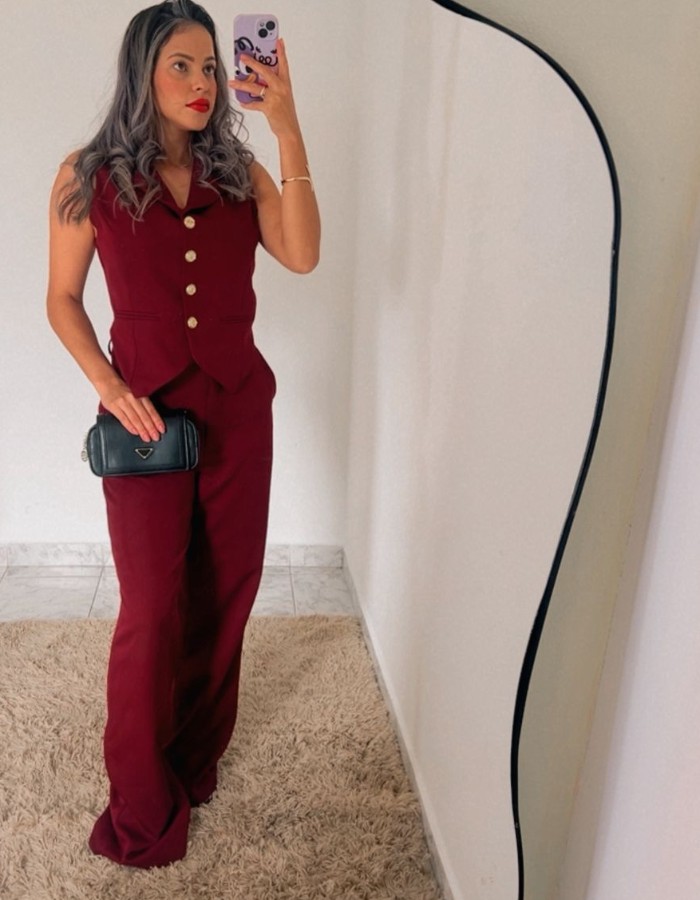 CONJUNTO ALFAIATARIA C/ CALÇA PANTALONA