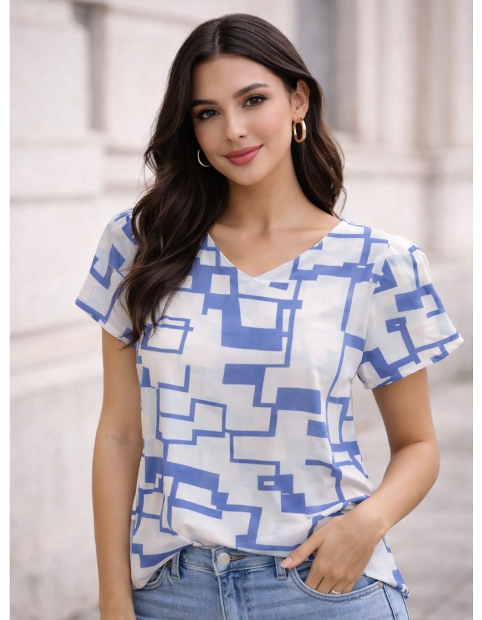 Blusa Estampa Quadrado