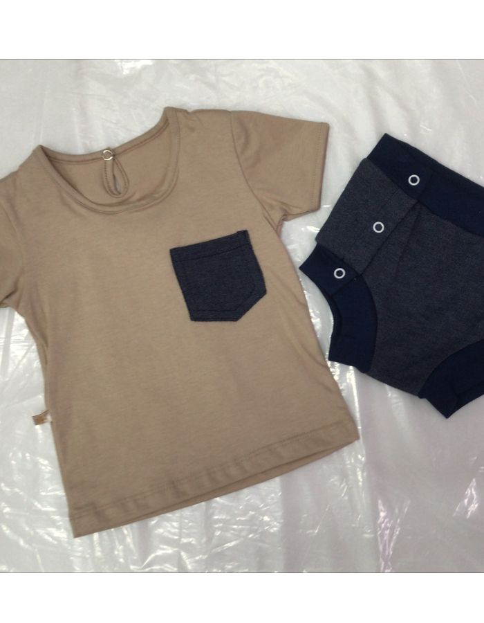 CONJUNTO BLUSA C/ TAPA FRALDA PMG 7004 ELIEL BABY