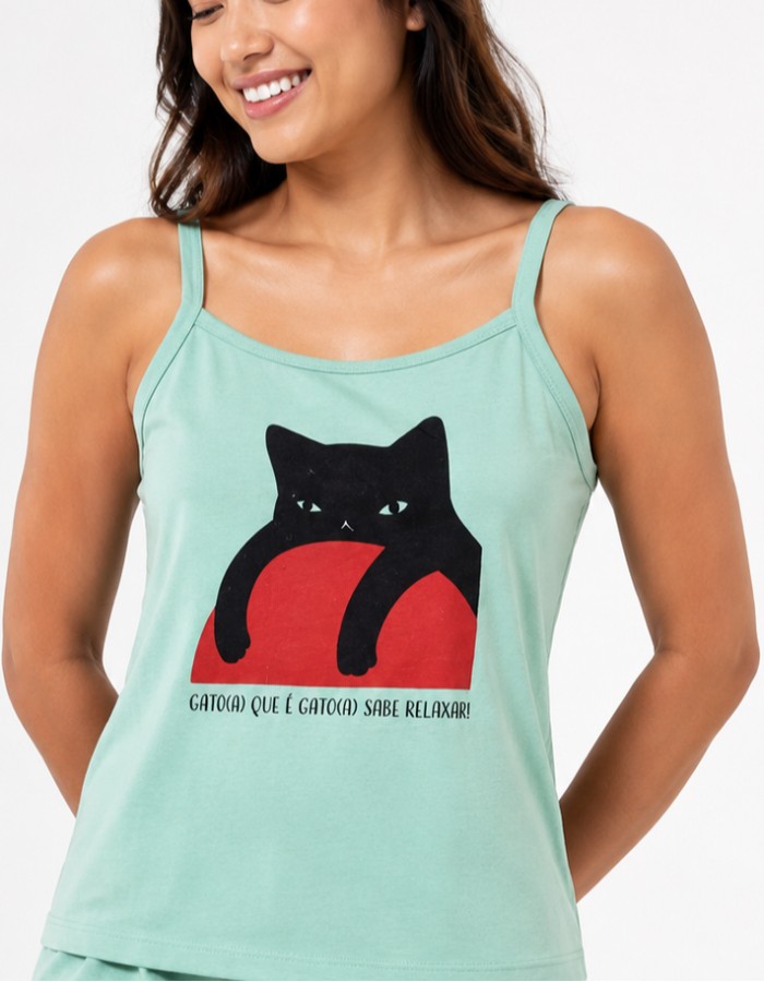 APENAS BLUSA ALÇA-GATO BLACK