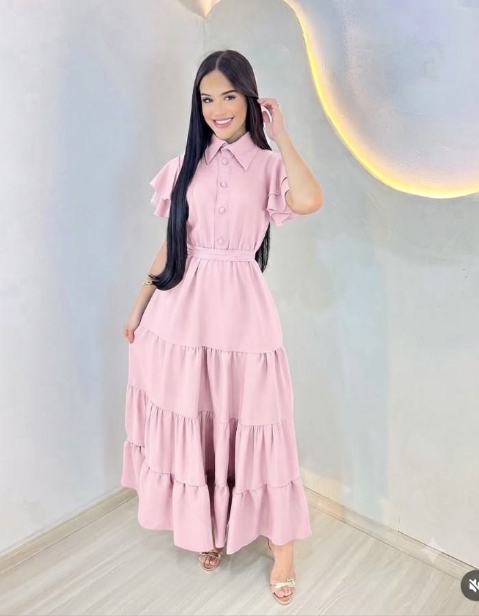 Vestido babado