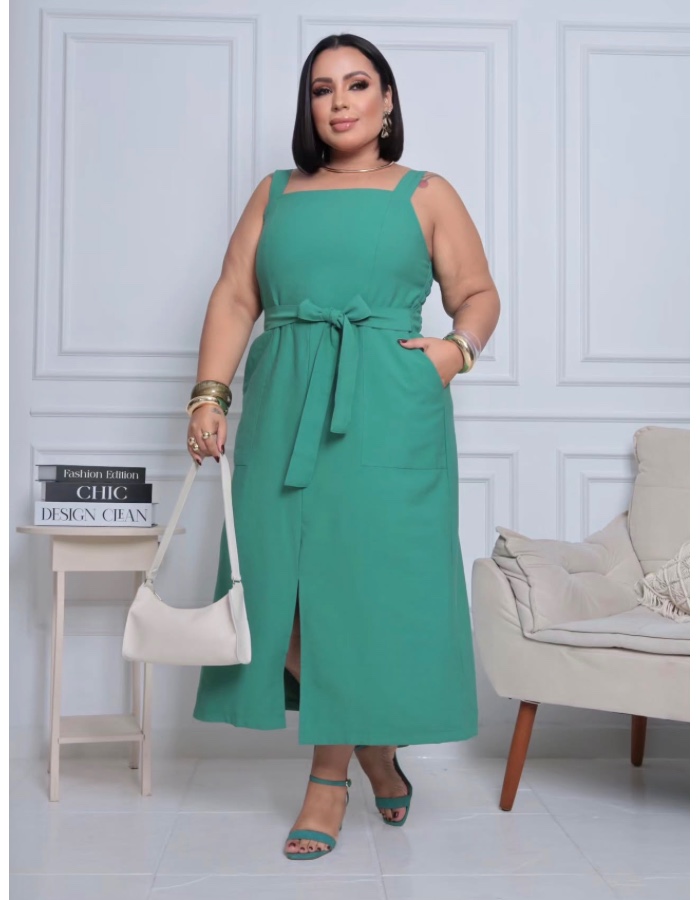 VESTIDO LISO MIDE