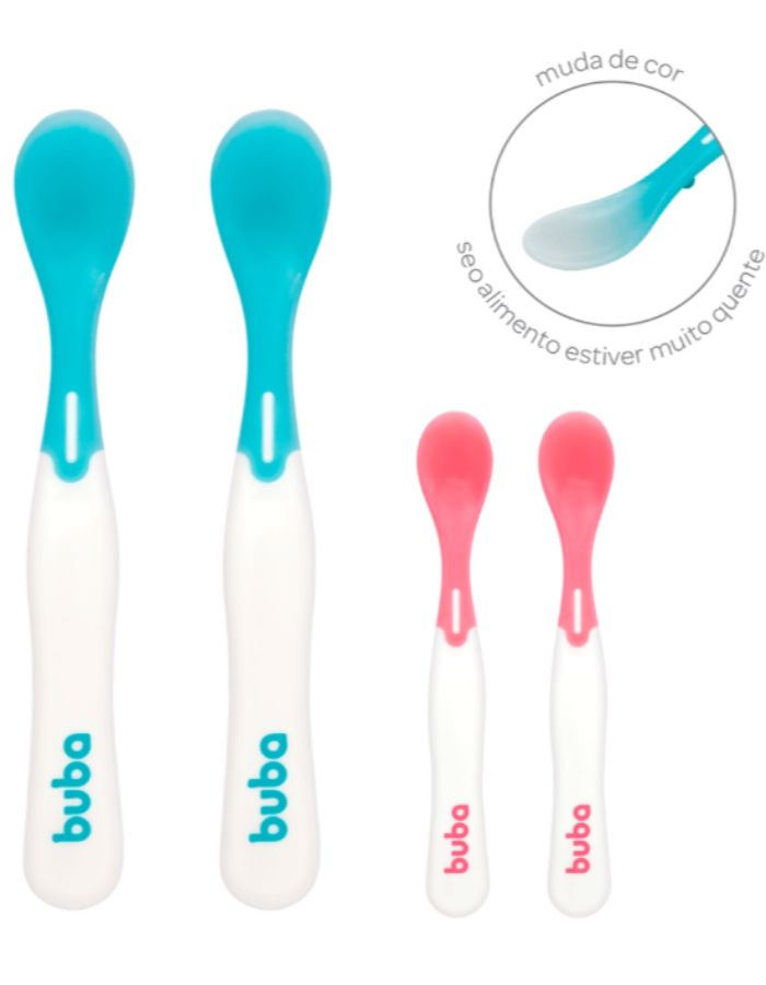 KIT 02 COLHERES TERMOSSENSÍVEL BUBA