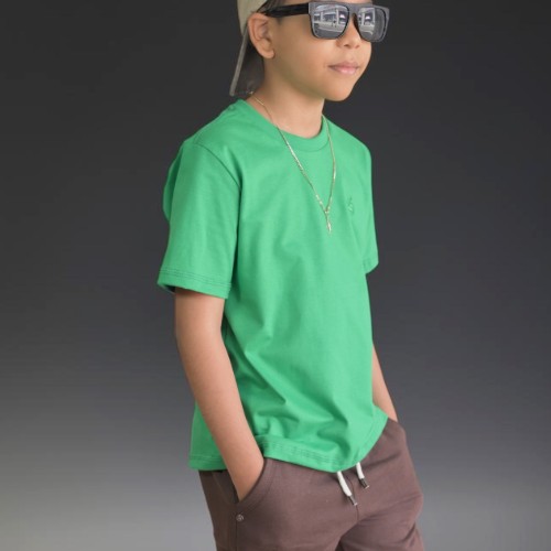 Camisa básica verde bandeira 