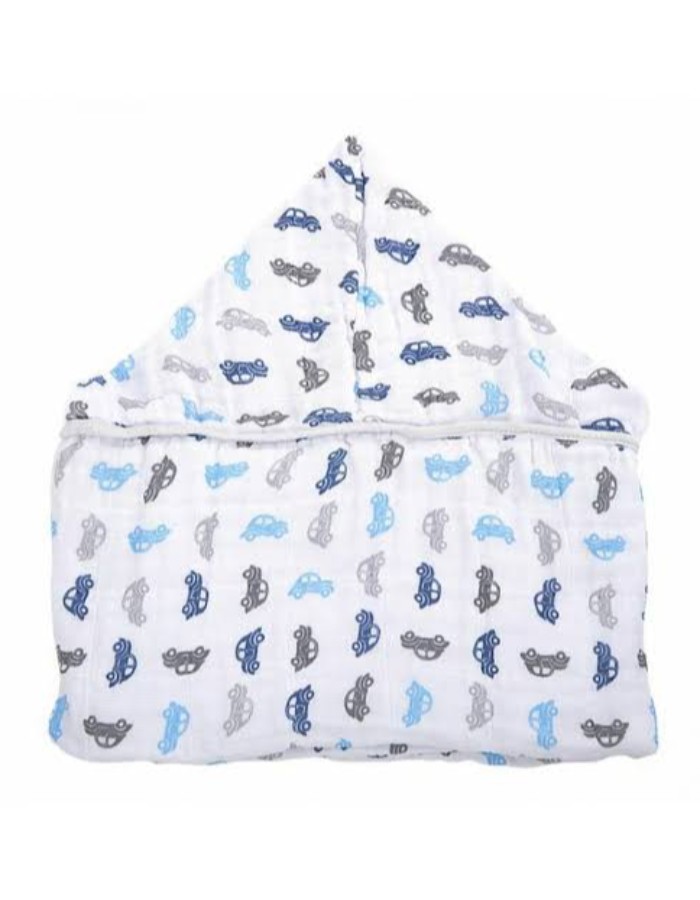 TOALHA SOFT COM CAPUZ DE CENTRO BORDADO BABY JOY