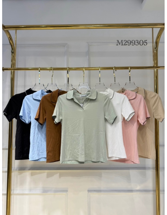Blusa gola polo 