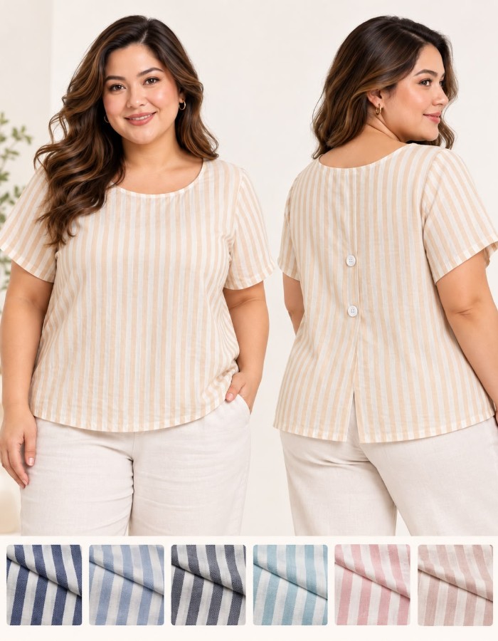 BLUSA TAMANHO ÚNICO VISCOLINHO (VESTE ATÉ UM PLUS)
