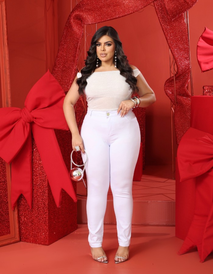CALÇA SKINNY PLUS SIZE
