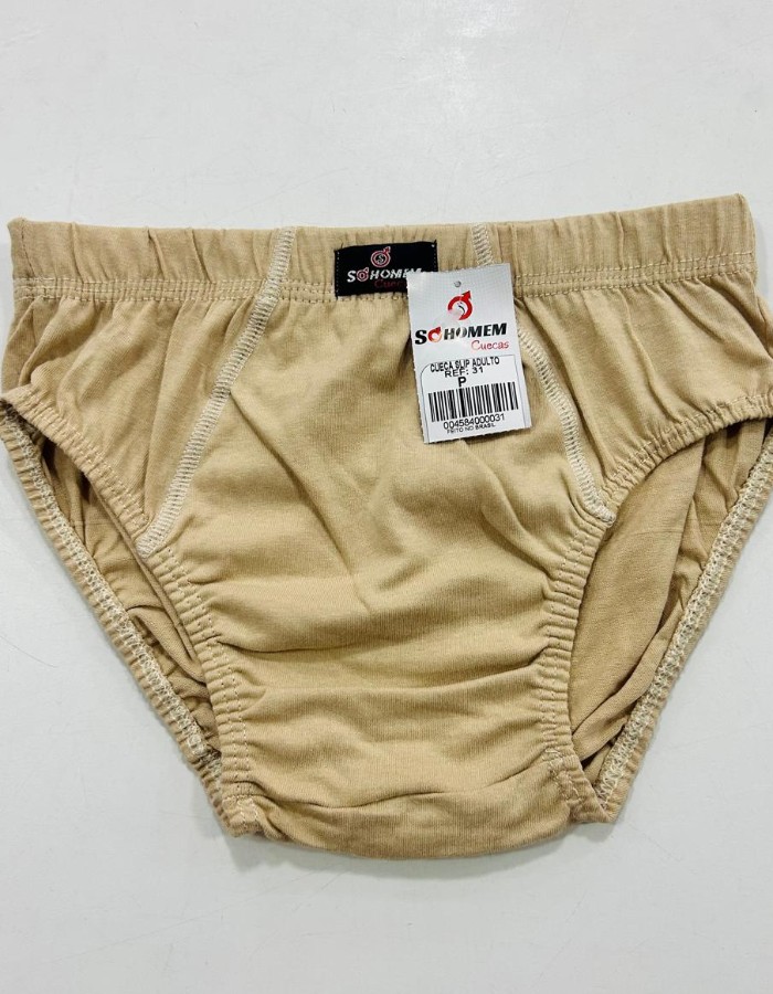 CUECA BÁSICA SLIP CÓS EMBUTIDO 31 1208