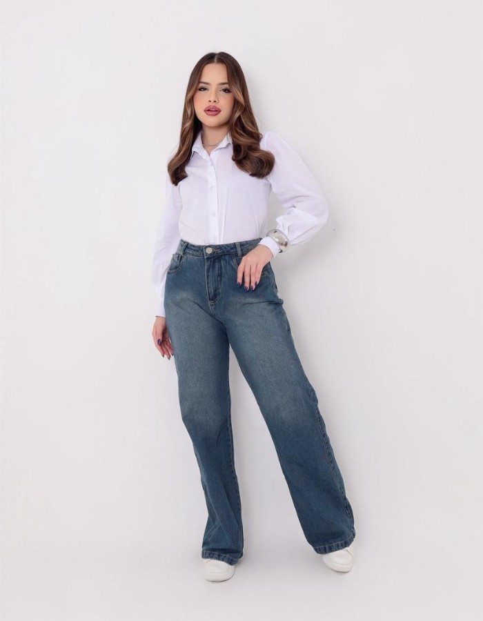 CALÇA JEANS DESGRADEADA