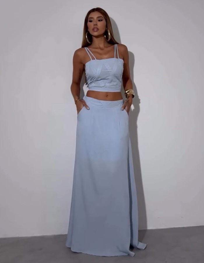 CONJUNTO DE SAIA LONGA