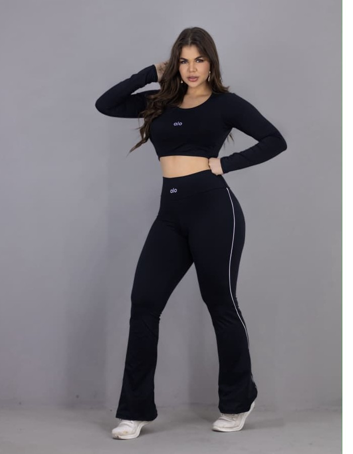 CONJUNTO CALÇA BAILARINA TOP ESTER ALO