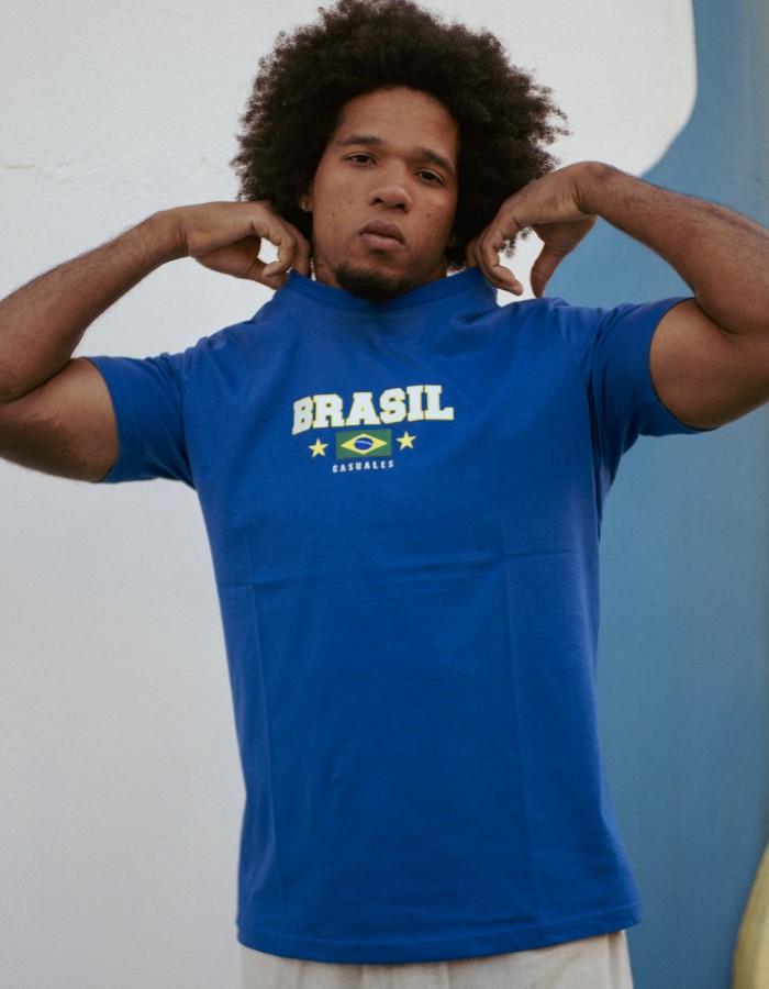 CAMISA DIFERENCIADA - BRASIL BANDEIRA NO PEITO