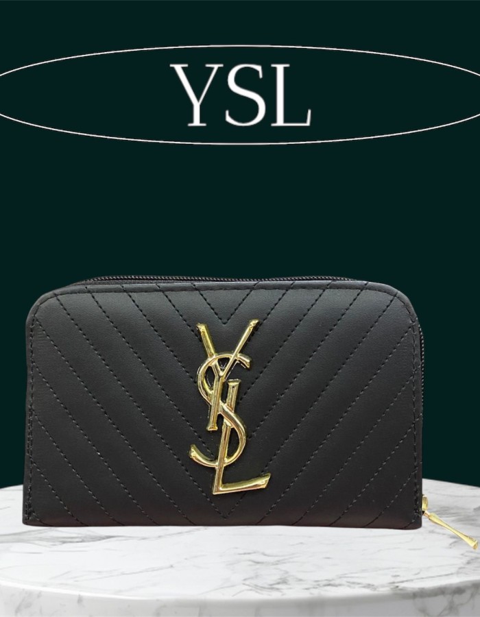 CARTEIRA COM ZIPER YSL 