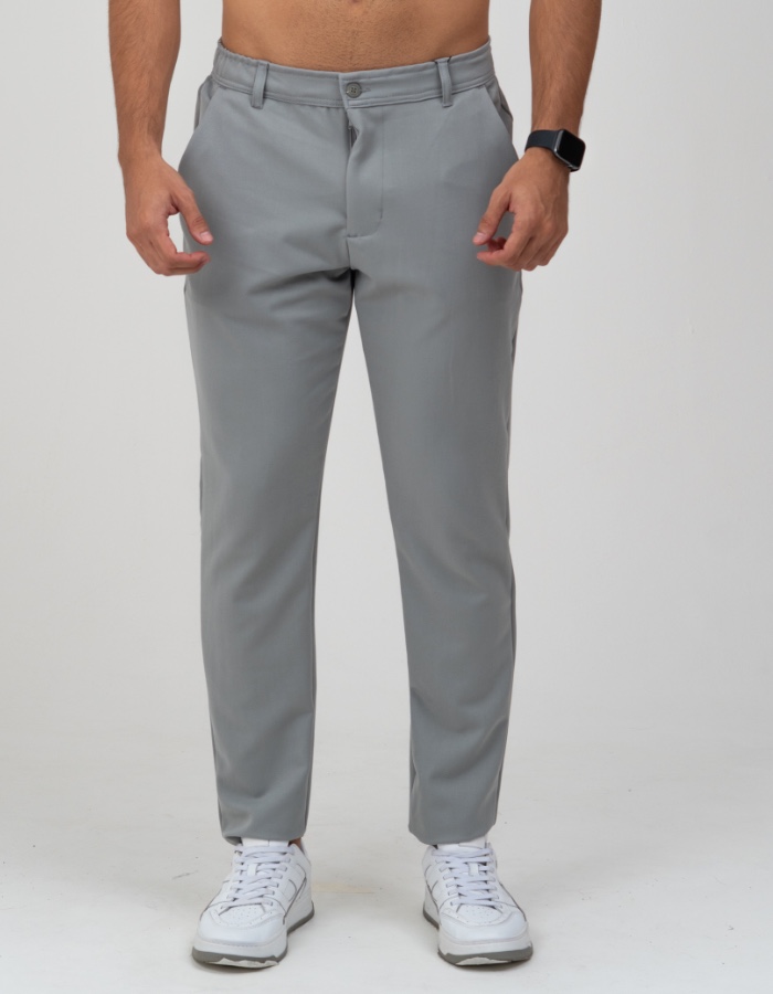 CALÇA TECH CINZA CLARO