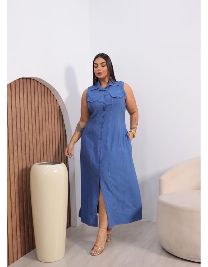 VESTIDO LONGO REGATA