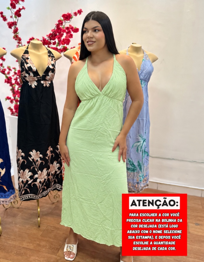VESTIDO REF:012 - ESCOLHA SUA ESTAMPA