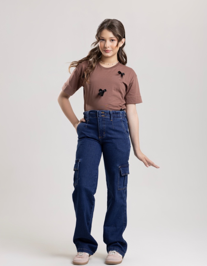 CALÇA CARGO LYCRA JUVENIL