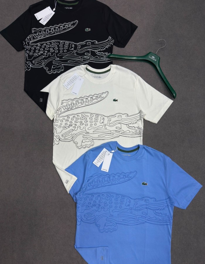 T - SHIRT LACOSTE EDIÇÃO CROCO