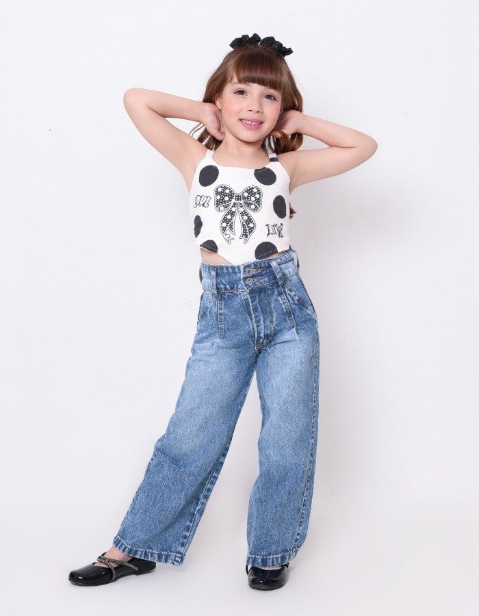 CALÇA JEANS INFANTIL DESGRADEADA