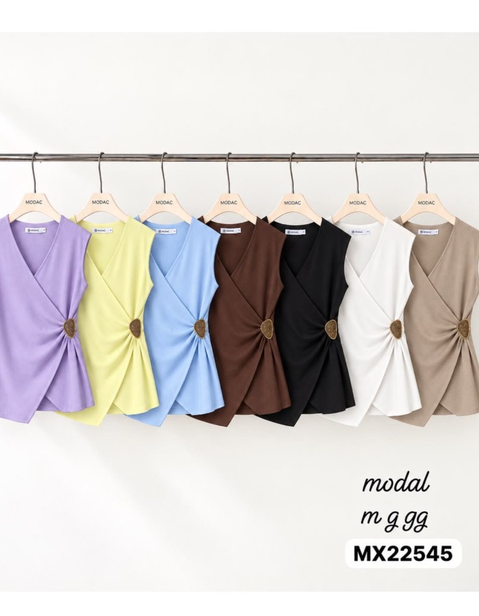 BLUSA TRICO MODAL C/ FIVELA