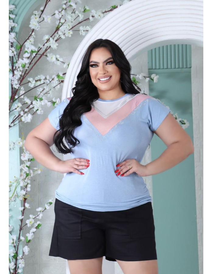 BLUSA PLUS SIZE MONALISA 