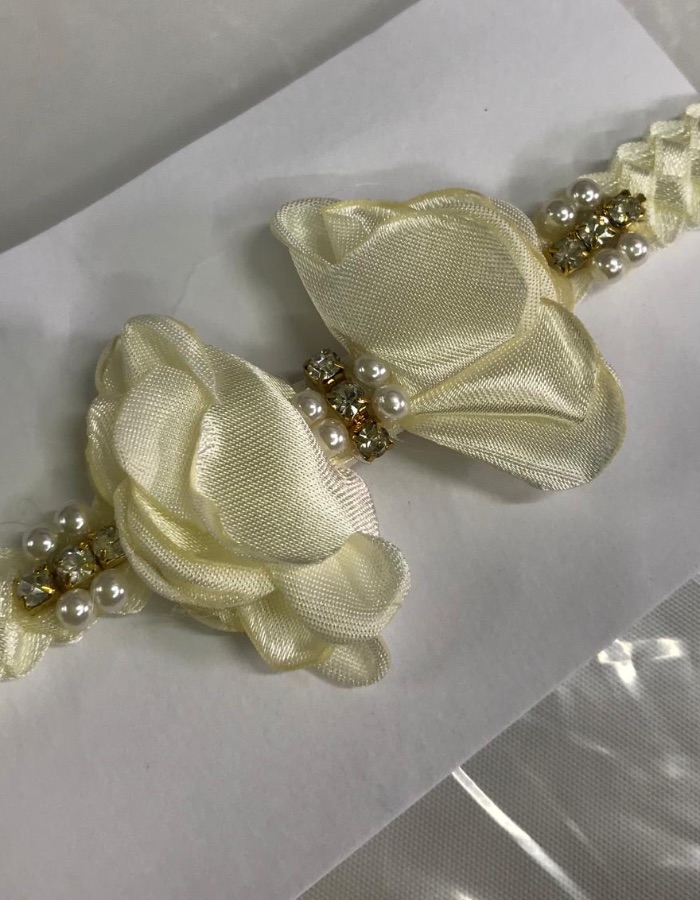 Tiara flor luxo