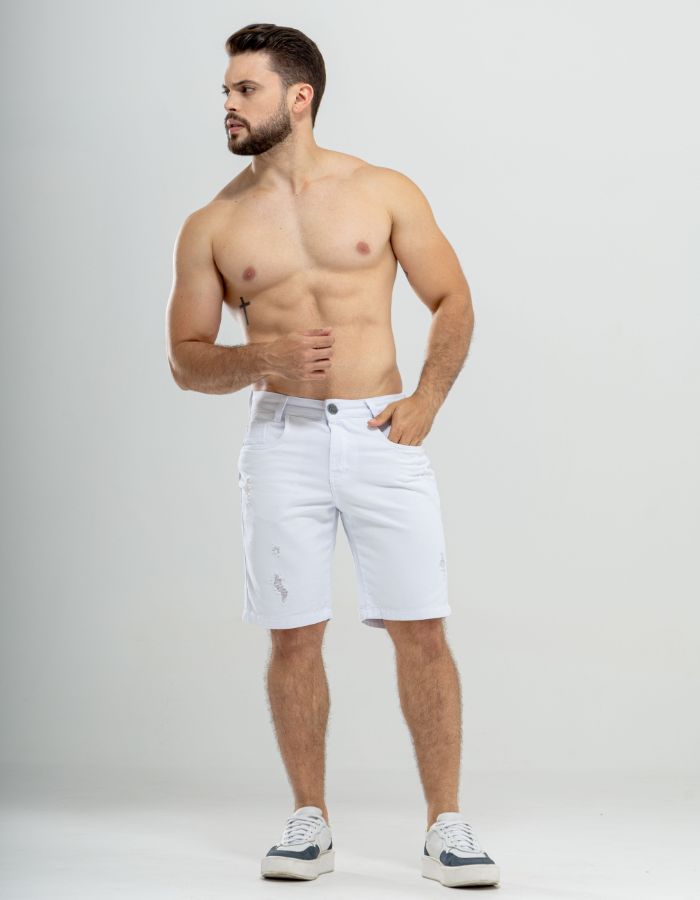 BERMUDA MASCULINA BARNCO + RASGADO