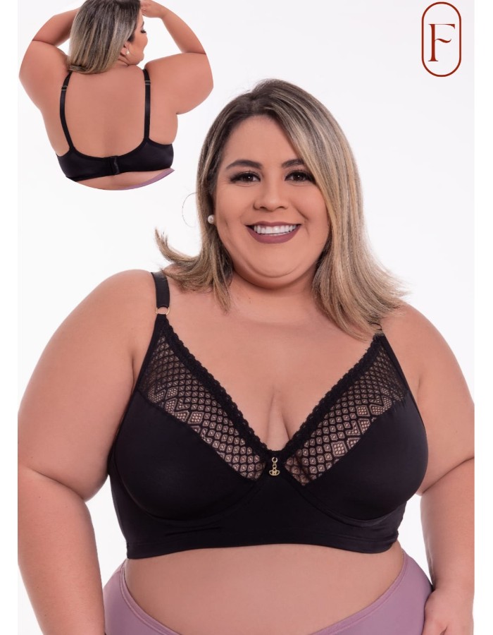 Sutiã plus sem bojo com aro