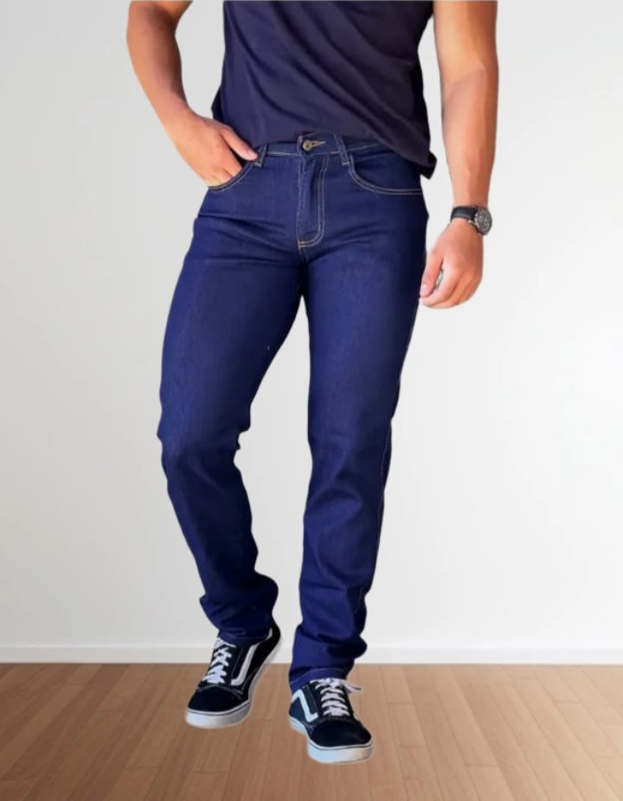 CALÇA SKINNY MASCULINO AZUL TRADICIONAL BÁSICA