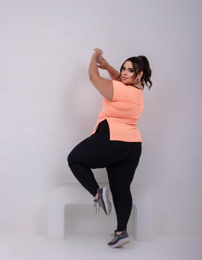 BLUSA BABY LOOK PLUS SIZE