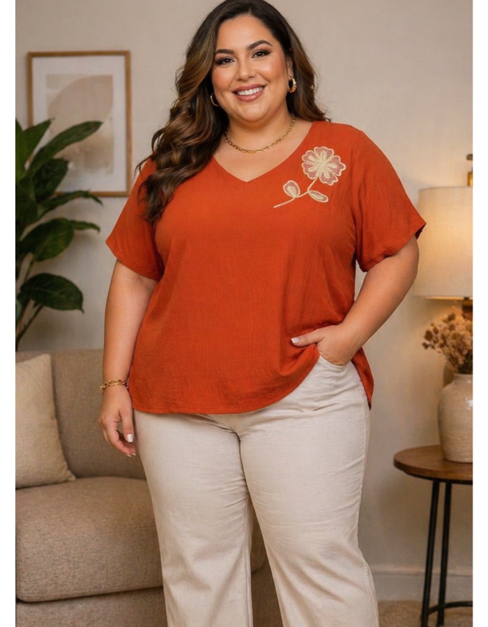 Blusa com bordado 