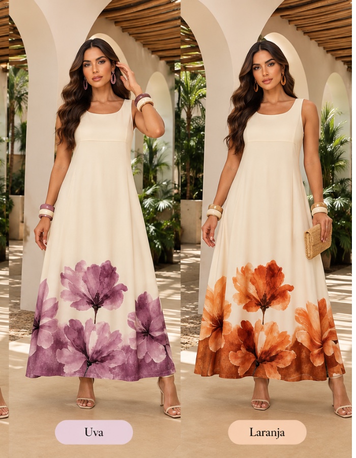 Vestido longo Nicolly