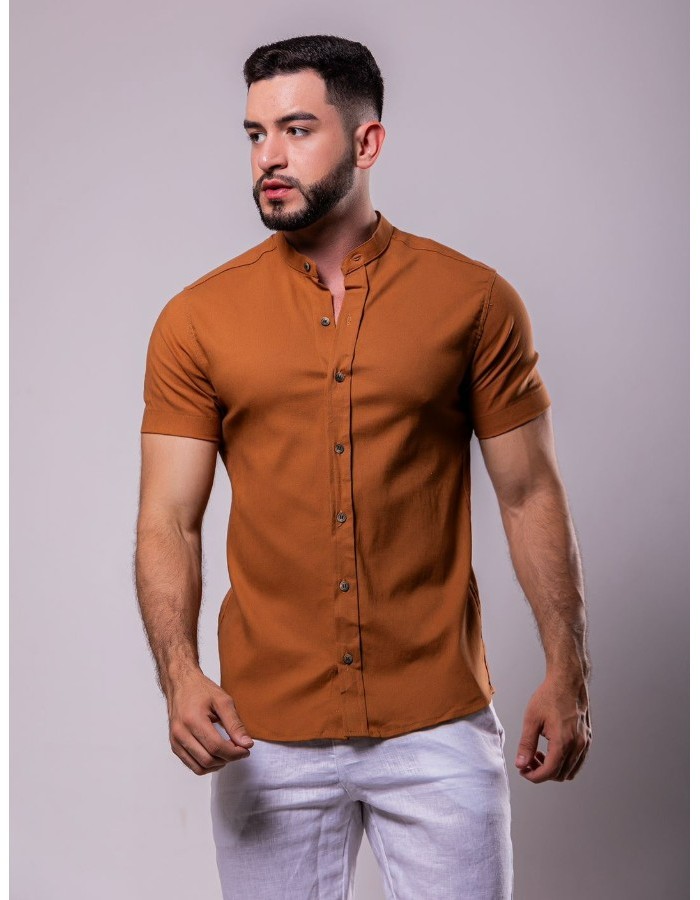Camisa Linho Premium Manga Curta 